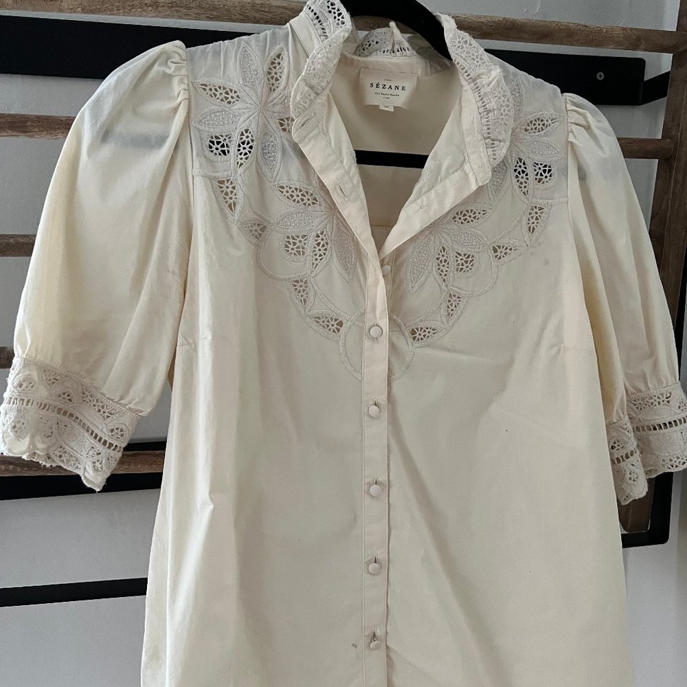 Beige Sezane Blouse